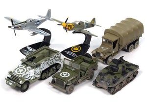 "Military" Set A of 6 pieces 2024 Release 1 Limited Edition Diecast Models by Johnny Lightning - Premium 1/64 Scale Sets from Johnny Lightning - Just $99.78! Shop now at Rapidvehicles