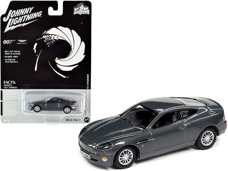 2002 Aston Martin V12 Vanquish Gray Metallic (James Bond 007) - Premium Movie/TV Series Models from Johnny Lightning - Just $29.69! Shop now at Rapidvehicles