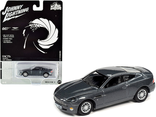 2002 Aston Martin V12 Vanquish Gray Metallic (James Bond 007) - Premium Movie/TV Series Models from Johnny Lightning - Just $26.99! Shop now at Rapidvehicles