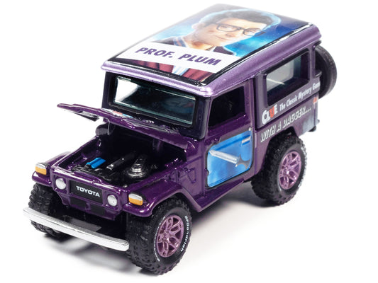 1980 Toyota Land Cruiser Purple Metallic "Modern Clue Professor - Premium Toyota Models from Johnny Lightning - Just $29.69! Shop now at Rapidvehicles