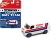 1976 Chevrolet G20 Van White with Stripes "Schwinn Factory BMX Team" "Pop Culture" 2023 Release 1 1/64 Diecast Model Car by Johnny Lightning - Premium Chevrolet Models from Johnny Lightning - Just $26.68! Shop now at Rapidvehicles