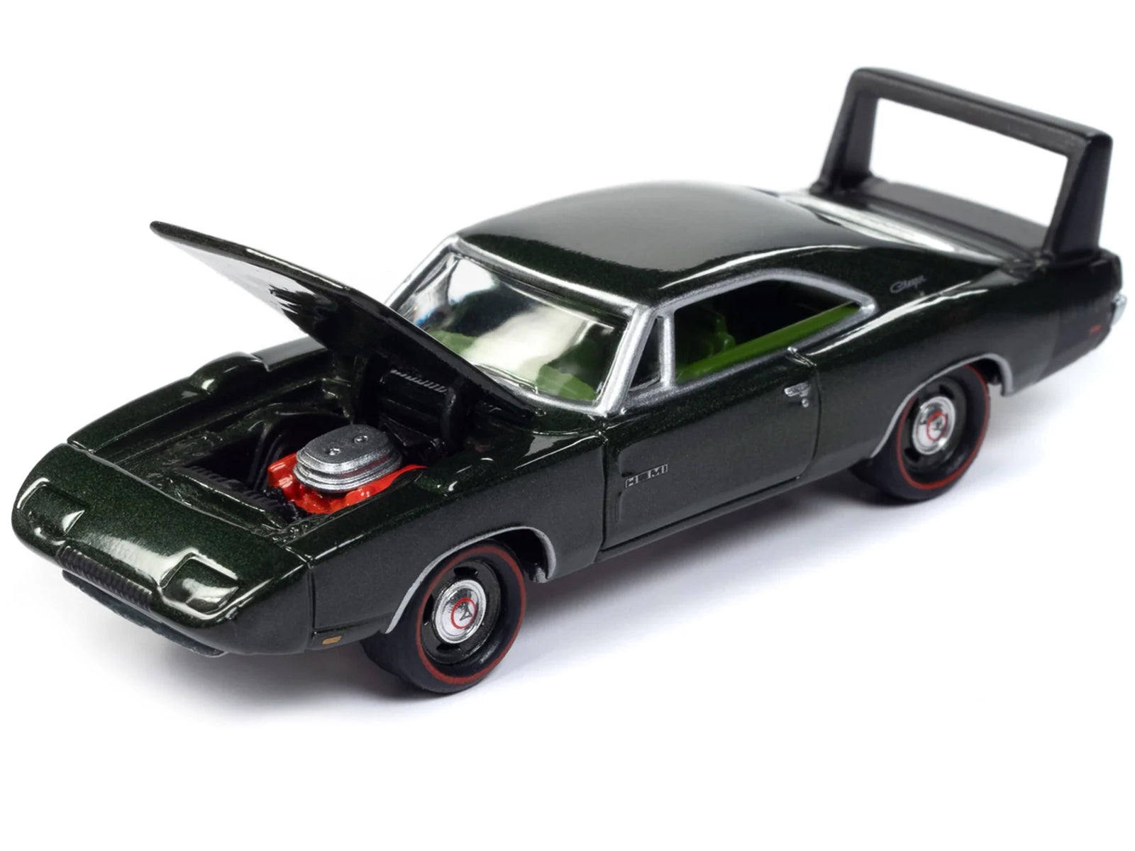 1969 Dodge Charger Daytona Dark Green Metallic with Green Interior "Mecum Auctions" Pop Culture 2024 Release 1 1/64 Diecast Model Car by Johnny Lightning - Premium Dodge Models from Johnny Lightning - Just $19.99! Shop now at Rapidvehicles