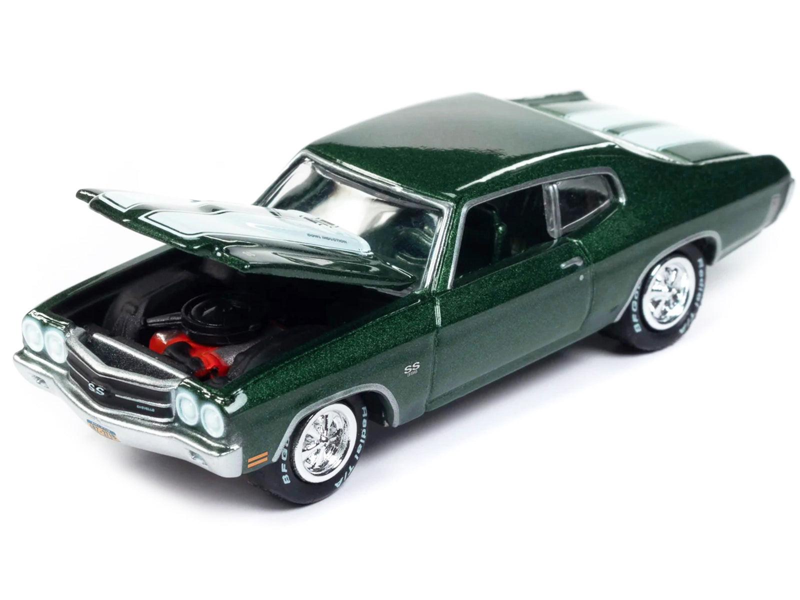 1970 Chevrolet Chevelle SS Forest Green Metallic with White Stipes "John Wick" (2014) Movie Pop Culture 2024 Release 1 1/64 Diecast Model Car by Johnny Lightning - Premium Chevrolet Models from Johnny Lightning - Just $26.68! Shop now at Rapidvehicles