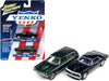 1967 Chevrolet Camaro SS Royal Plum Metallic and 1972 Chevrolet Vega Stinger Wagon Dark Green Metallic "YENKO" Set of 2 Cars 1/64 Diecast Model Cars by Johnny Lightning - Premium 1/64 Scale Sets from Johnny Lightning - Just $33.99! Shop now at Rapidvehicles