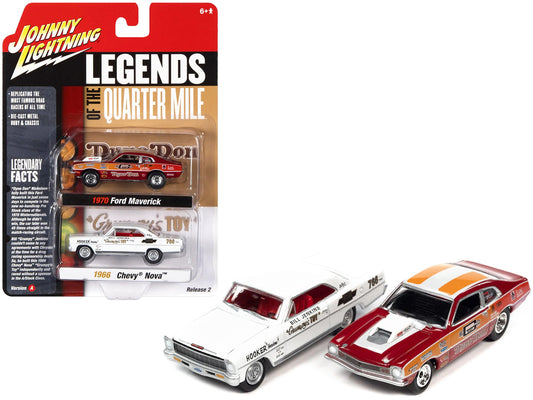 1970 Ford Maverick Red Orange and White "Dyno" Don Nicholson and - Premium Ford Models from Johnny Lightning - Just $41.39! Shop now at Rapidvehicles