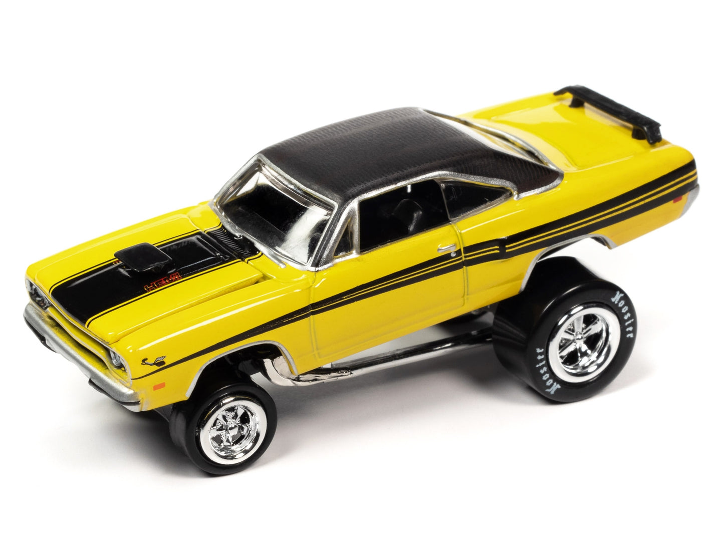 1970 Plymouth Road Runner Yellow with Black Gator Top and Black