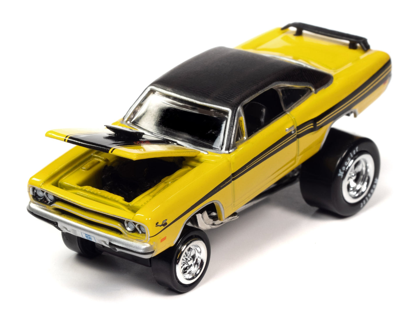 1970 Plymouth Road Runner Yellow with Black Gator Top and Black