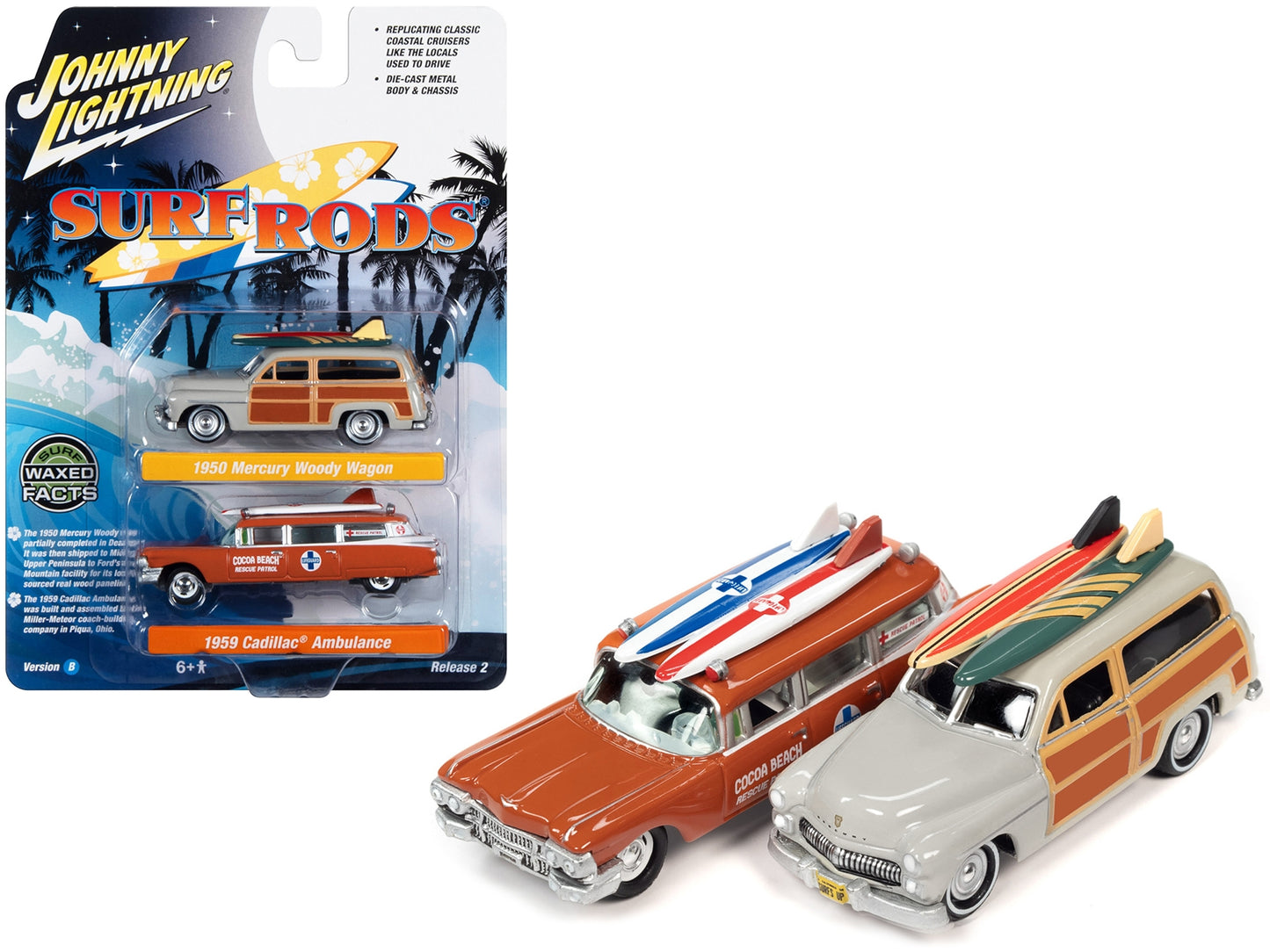 1950 Mercury Woody Wagon Dakota Gray with Wood Panels & - Premium Mercury Models from Johnny Lightning - Just $36.99! Shop now at Rapidvehicles