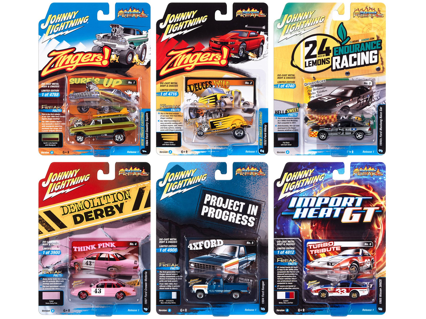 "Street Freaks" 2023 Set A of 6 Cars Release 1 1/64 Diecast Model - Premium 1/64 Scale Sets from Johnny Lightning - Just $84.59! Shop now at Rapidvehicles