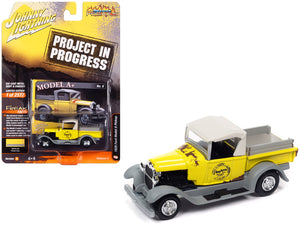 1929 Ford Model A Pickup Truck "Model A+" Yellow and Primer Gray "Project in Progress" Limited Edition to 2572 pieces Worldwide "Street Freaks" Series 1/64 Diecast Model Car by Johnny Lightning - Premium Pickup Trucks Models from Johnny Lightning - Just $25.07! Shop now at Rapidvehicles