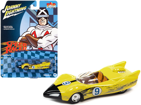 Racer X's Shooting Star (Raced Version) "Speed Racer" (1967) TV Series "Pop Culture" 2022 Release 2 1/64 Diecast Model Car by Johnny Lightning free shipping USA
