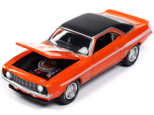 1969 Chevrolet Yenko Camaro Hugger Orange with White Stripes "Mecum Auctions" Limited Edition to 2496 pieces Worldwide "Hobby Exclusive" Series 1/64 Diecast Model Car by Johnny Lightning - Premium Chevrolet Models from Johnny Lightning - Just $25.07! Shop now at Rapidvehicles