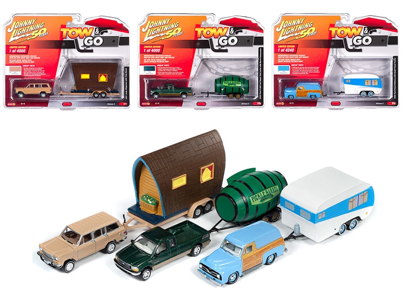 "Tow & Go" Set A of 3 Cars Series 2 "Johnny Lightning 50 Years" - Premium 1/64 Scale Sets from Johnny Lightning - Just $62.09! Shop now at Rapidvehicles