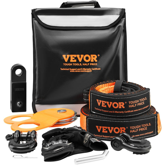 VEVOR Off-Road Recovery Kit, 3" x 30', Heavy Duty Winch Recovery - Premium Recovery Straps from VEVOR - Just $108.56! Shop now at Rapidvehicles