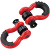 VEVOR 3/4" D-Ring Shackle, 2 Pack Alloy Steel Shackles 62832 lbs (28.5 Ton) Break Strength with 7/8" Screw Pin, Isolators & Washers, Heavy Duty Off Road Vehicle Recovery Shackle for Jeep Truck, Red - Premium Towing Winch from VEVOR - Just $37.79! Shop now at Rapidvehicles