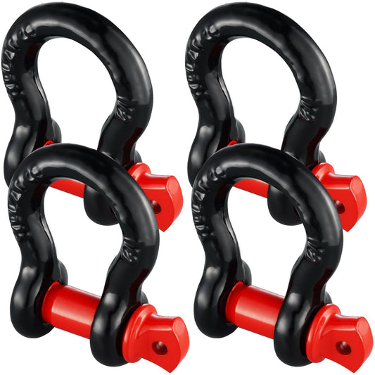 VEVOR 1/2" D-Ring Shackle, 4 Pack Alloy Steel Shackles 17637 lbs - Premium Towing Winch from VEVOR - Just $47.48! Shop now at Rapidvehicles