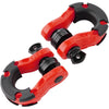 VEVOR 3/4" D-Ring Shackle, 2 Pack Alloy Steel Shackles 66139 lbs (30 Ton) Break Strength with 7/8" Screw Pin, Isolators & Washers, Heavy Duty Off Road Vehicle Recovery Shackle for Jeep Truck, Red - Premium Towing Winch from VEVOR - Just $44.79! Shop now at Rapidvehicles