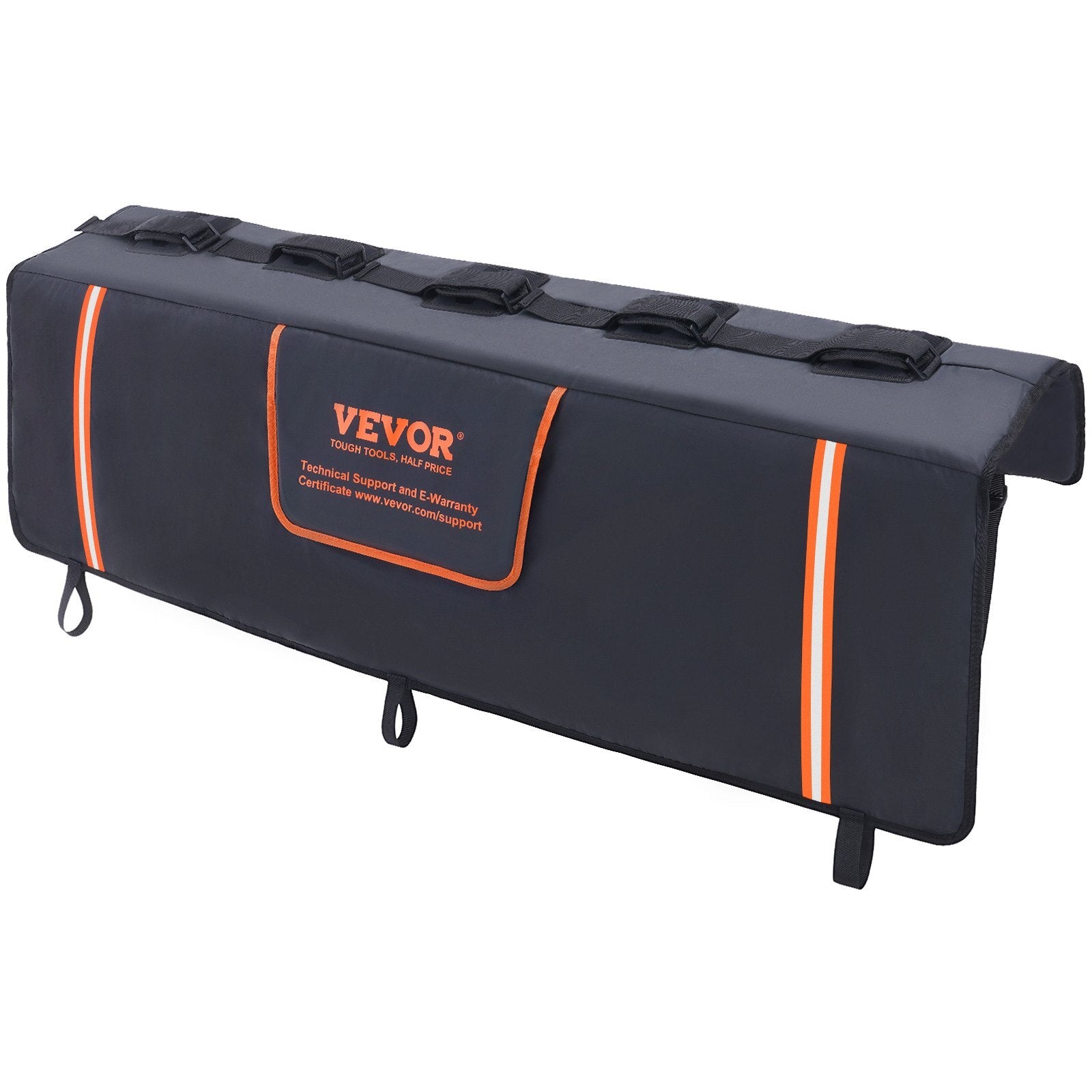 VEVOR Tailgate Bike Pad, 53" Truck Tailgate Pad Carry 5 Mountain Bikes, Upgraded Grooves Tailgate Protection Pad with Reflective Strips and Tool Pockets, with Camera Opening for Mid-Size Pickup Trucks - Premium Tailgate Pad from VEVOR - Just $68.59! Shop now at Rapidvehicles