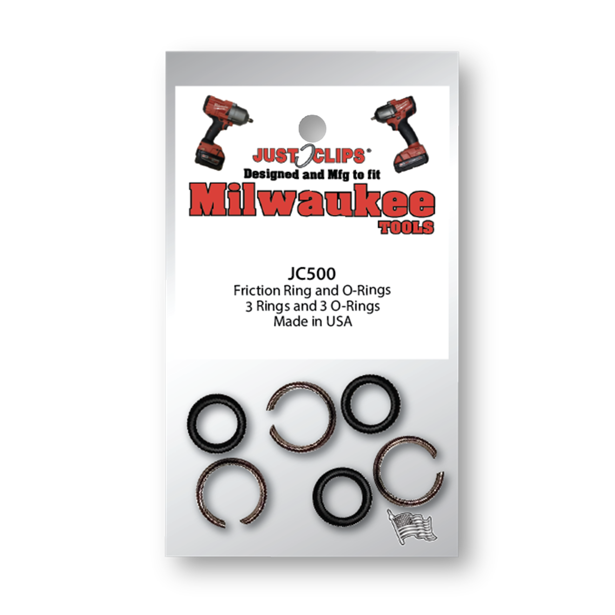 1/2" friction rings & o-rings for milwaukee tools - 10 pack - Premium Wheel and Tire Service Miscellaneous from JUST CLIPS - Just $93.99! Shop now at Rapidvehicles