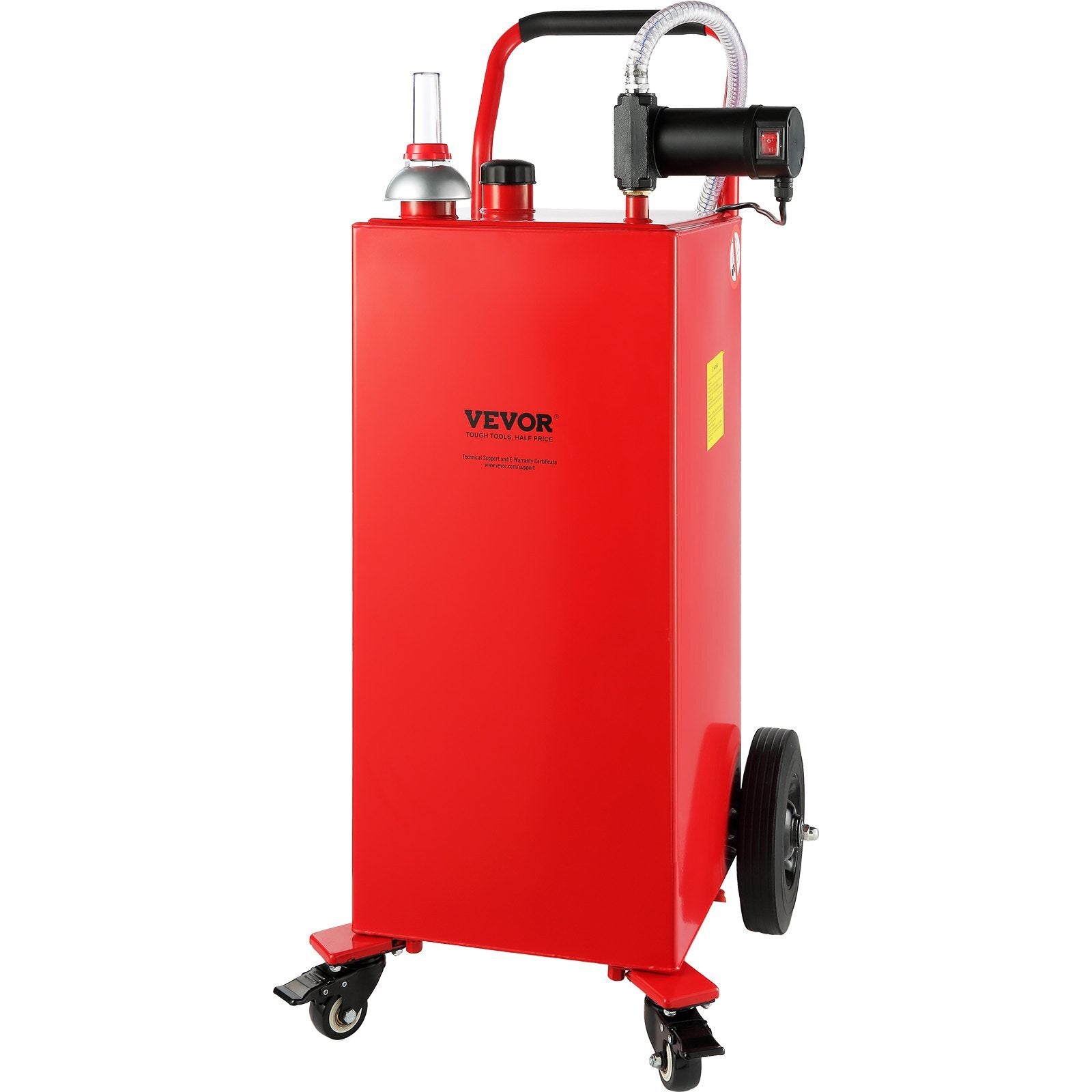 VEVOR 30 Gallon Fuel Caddy, 23.5 L/min, 180W Portable Storage Tank Container with Electric Pump Wheels, Fuel Transfer Storage Tank for Diesel Lubricating Oil Machine Oil Car Mowers Boat Motorcycle - Premium Fuel Caddy from VEVOR - Just $324.99! Shop now at Rapidvehicles