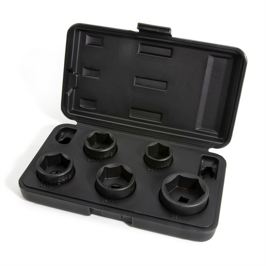 5-Piece 3/8-Inch Drive Low Profile Oil Filter Socket Set - Premium Engine Mechanical from Rapidvehicles - Just $66.69! Shop now at Rapidvehicles