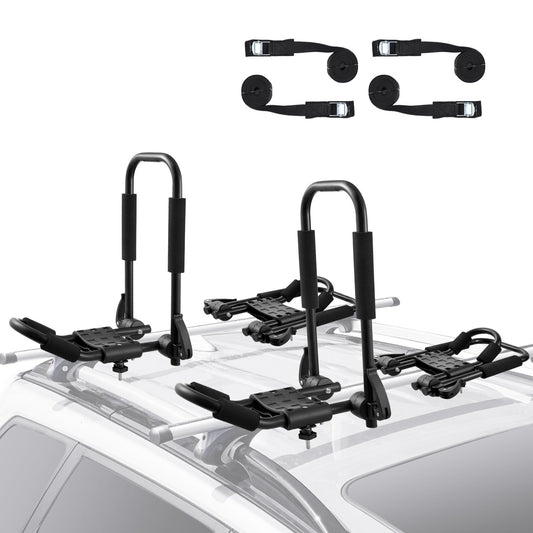 VEVOR Kayak Roof Rack 2 Pairs J-Bar, Soft Roof Rack Quick - Premium Roof Rack Cross Bars from VEVOR - Just $123.99! Shop now at Rapidvehicles