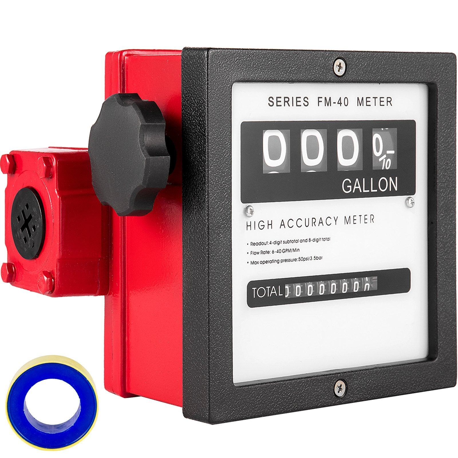 VEVOR Mechanical Fuel Meter 40 GPM Fuel Flow Meter 4-Digital Batch Display Fuel Transfer Meter 1 Inch Diesel Fuel Flow Meter All Fuel Transfer Pumps Gasoline Flow Meter - Premium Fuel Meter from VEVOR - Just $76.84! Shop now at Rapidvehicles