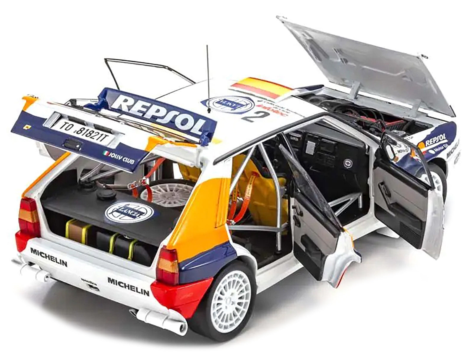 Lancia Delta HF Integrale Evoluzione #2 Carlos Sainz - Luis Moya "Jolly Club" "Tour de Corse - Rallye de France" (1993) 1/18 Diecast Model Car by Kyosho - Premium Rally Models from Kyosho - Just $264.99! Shop now at Rapidvehicles