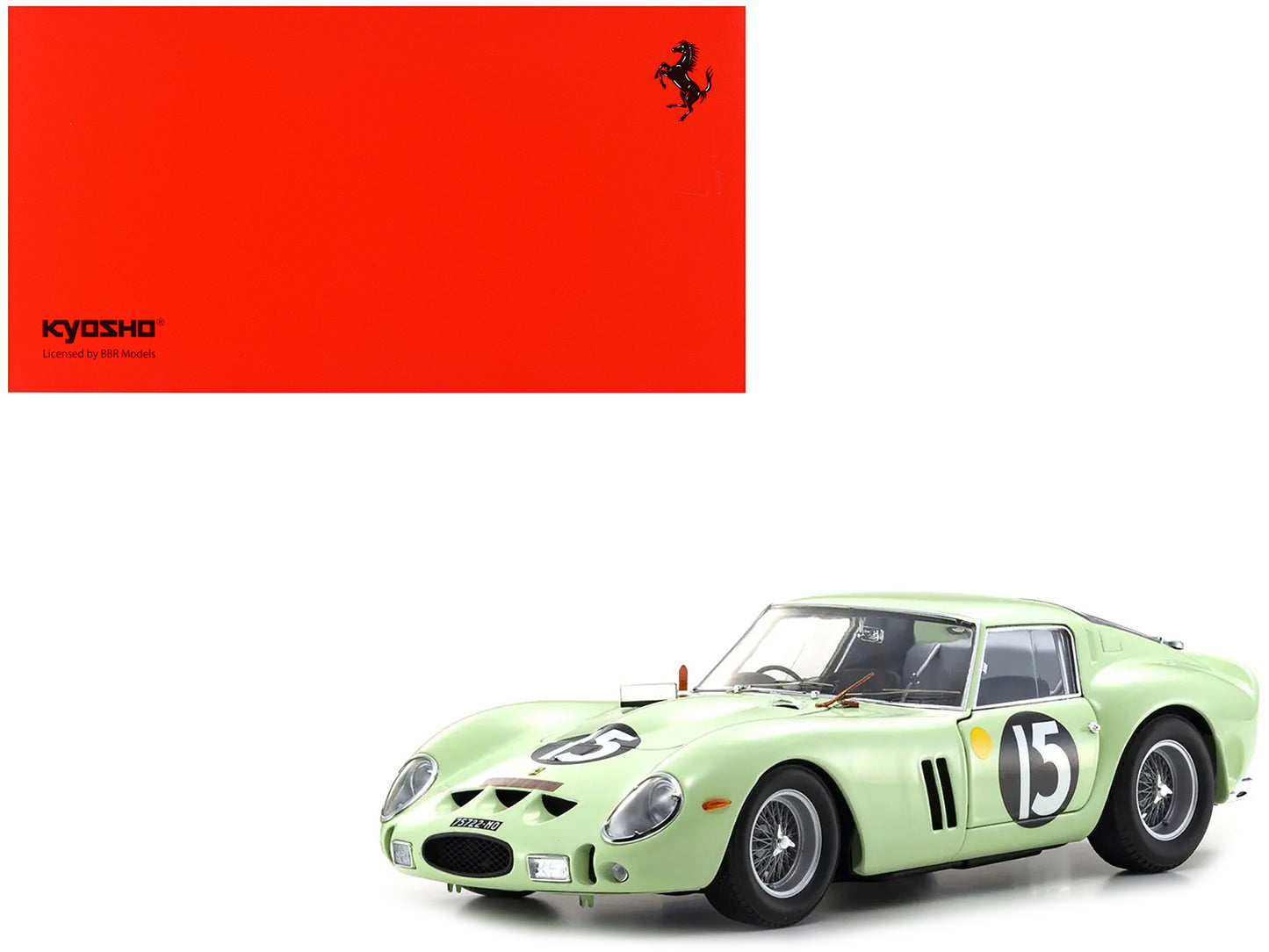 Ferrari 250 GTO #15 Innes Ireland Winner "Goodwood Tourist Trophy" (1962) 1/18 Diecast Model Car by Kyosho