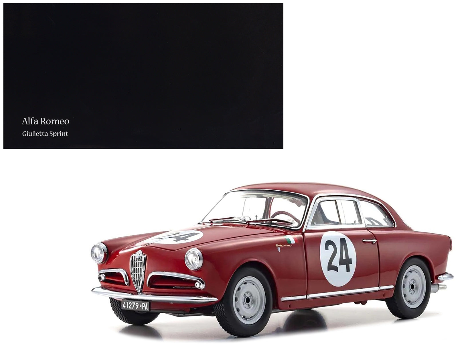 Alfa Romeo Giulietta SV #24 Nini Todaro - Nessuno GT1.3 Class Winner "Targa Florio" (1958) 1/18 Diecast Model Car by Kyosho - Premium Alfa Romeo Models from Kyosho - Just $237.99! Shop now at Rapidvehicles