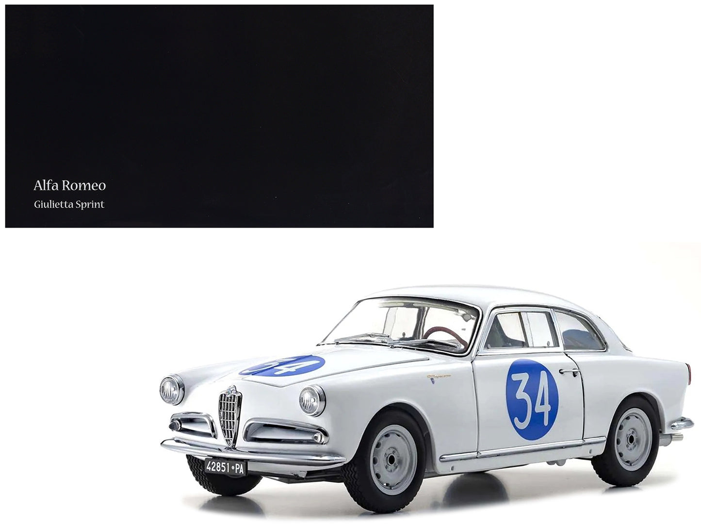 Alfa Romeo Giulietta SV #34 Emanuele - Aldebaran "Targa Florio" - Premium Alfa Romeo Models from Kyosho - Just $278.99! Shop now at Rapidvehicles