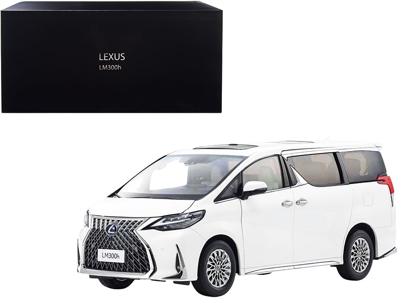 Lexus LM300h Hybrid Van with Sunroof White Pearl 1/18 Diecast - Premium  from Rapidvehicles - Just $325.79! Shop now at Rapidvehicles