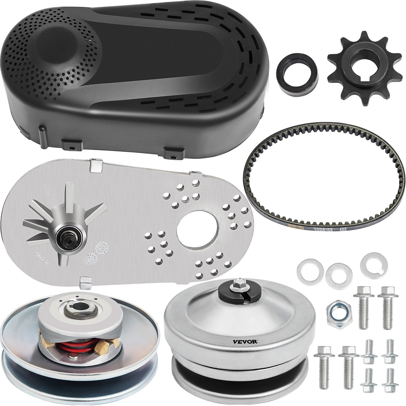 VEVOR Go Kart Torque Converter Kit CVT Clutch 3/4"  Replaces Comet TAV2 30-75 218353A Manco 10T #40/41 (Comes with 1 Sprocket - 1x 10 Tooth 40/41) - Premium Torque Converter from VEVOR - Just $85.39! Shop now at Rapidvehicles