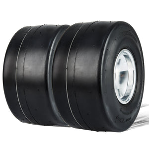 VEVOR Go Kart Tires and Rims, 11x6-5" Go Kart Wheels, 2-Pack Rear Wheels, Aluminum Alloy Rims and Rubber Tires, Hub-Rim Fit Bolt Pattern 1.57 inch with 3 Bolt Holes, Replacement Pneumatic Tire - Premium Go Kart Wheels from VEVOR - Just $111.99! Shop now at Rapidvehicles