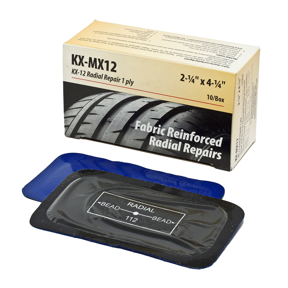 COI MX Radial Repair Patch 2-1/4" x 4-1/4" (57mm x 108mm) 10 Count - Premium Tire Repair Products from KEX Tire Repair - Just $37.49! Shop now at Rapidvehicles