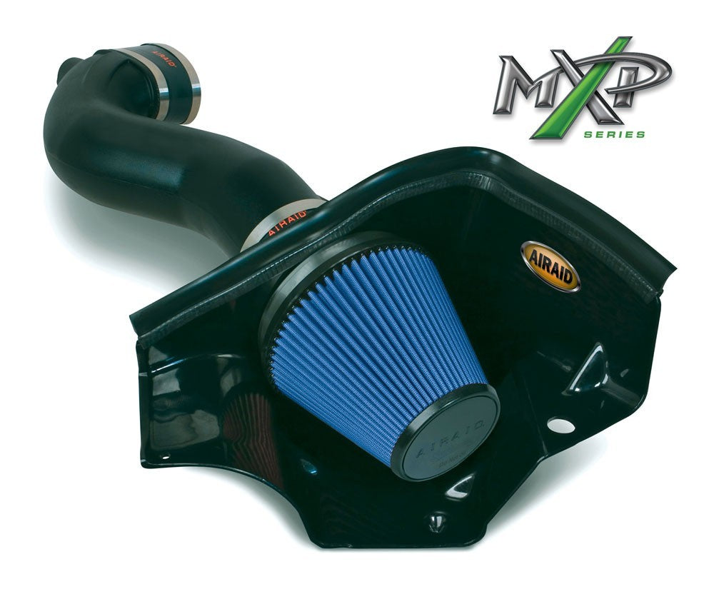 Airaid 11-14 Ford Mustang GT 5.0L Race Only (No MVT) MXP Intake System w/ Tube (Dry / Blue Media) 453-304