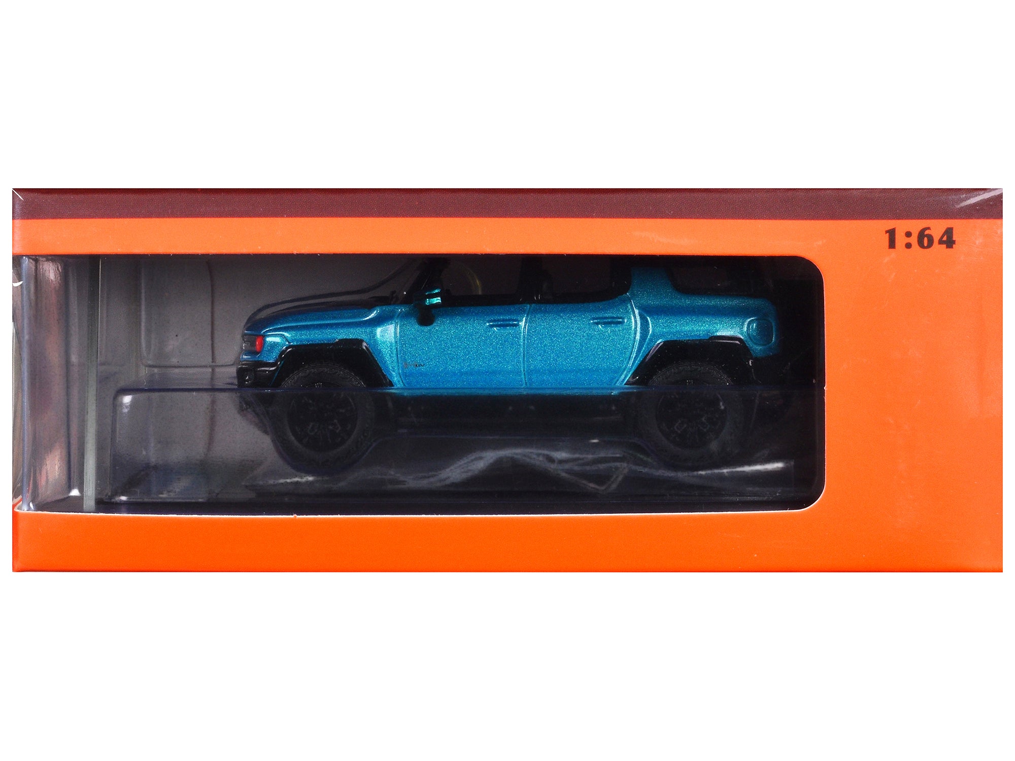 2023 GMC Hummer EV SUV Blue Metallic with Black Top 1/64 Diecast Model Car by GCD free shipping USA