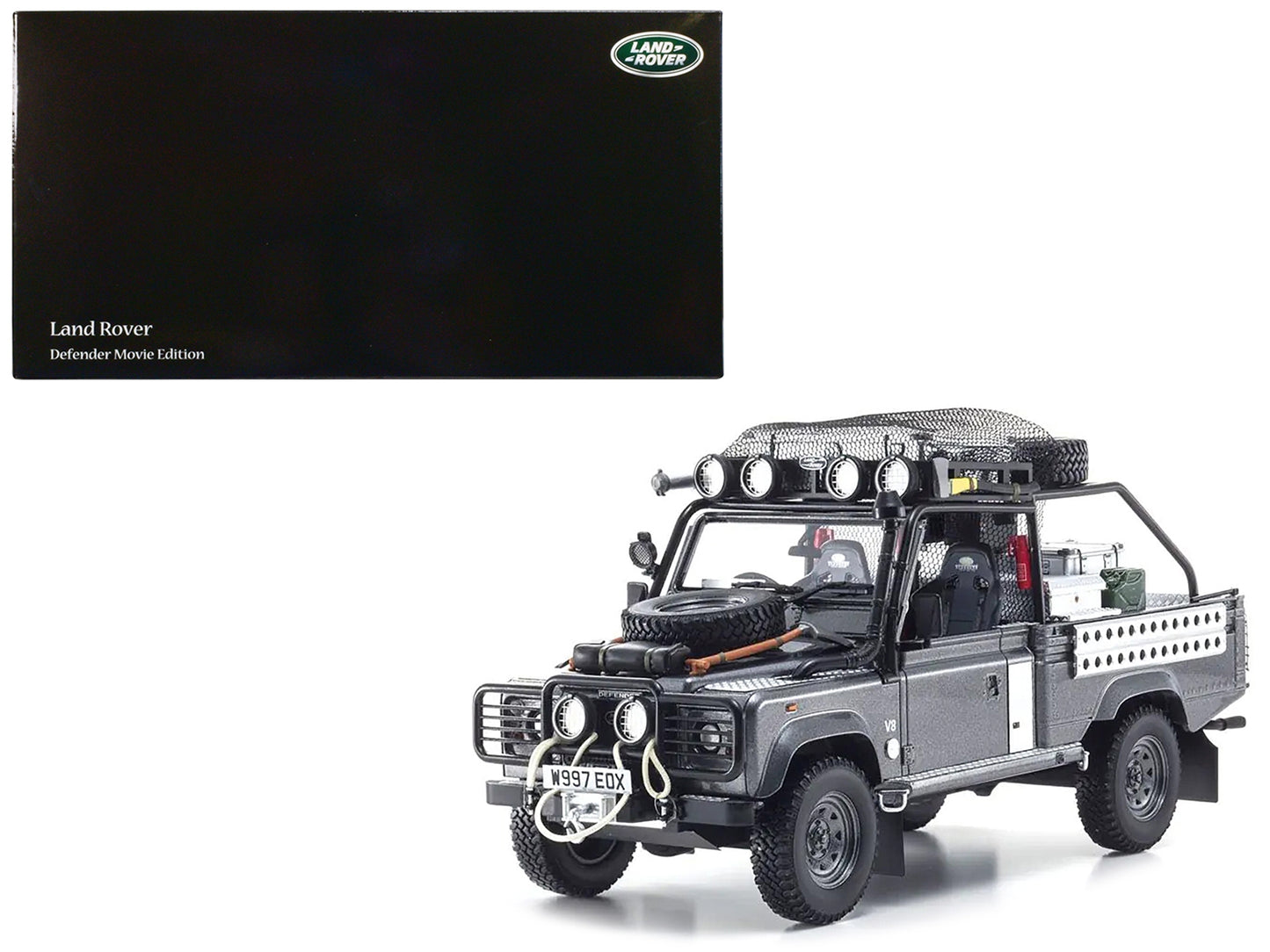 Land Rover Defender "Movie Edition" RHD (Right Hand Drive) Gray - Premium Range/Land Rover from Kyosho - Just $338.99! Shop now at Rapidvehicles