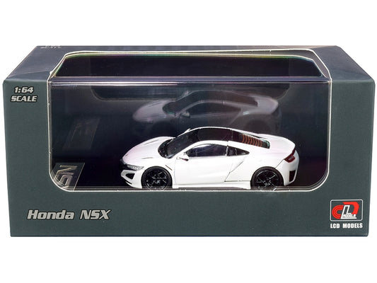 Honda NSX White with Carbon Top 1/64 Diecast Model Car by LCD - Premium Honda Models from LCD Models - Just $51.99! Shop now at Rapidvehicles