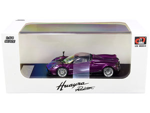 Pagani Huayra Roadster Purple Metallic with Carbon Top and Carbon Accents 1/64 Diecast Model Car by LCD Models - Premium  from LCD Models - Just $39.99! Shop now at Rapidvehicles