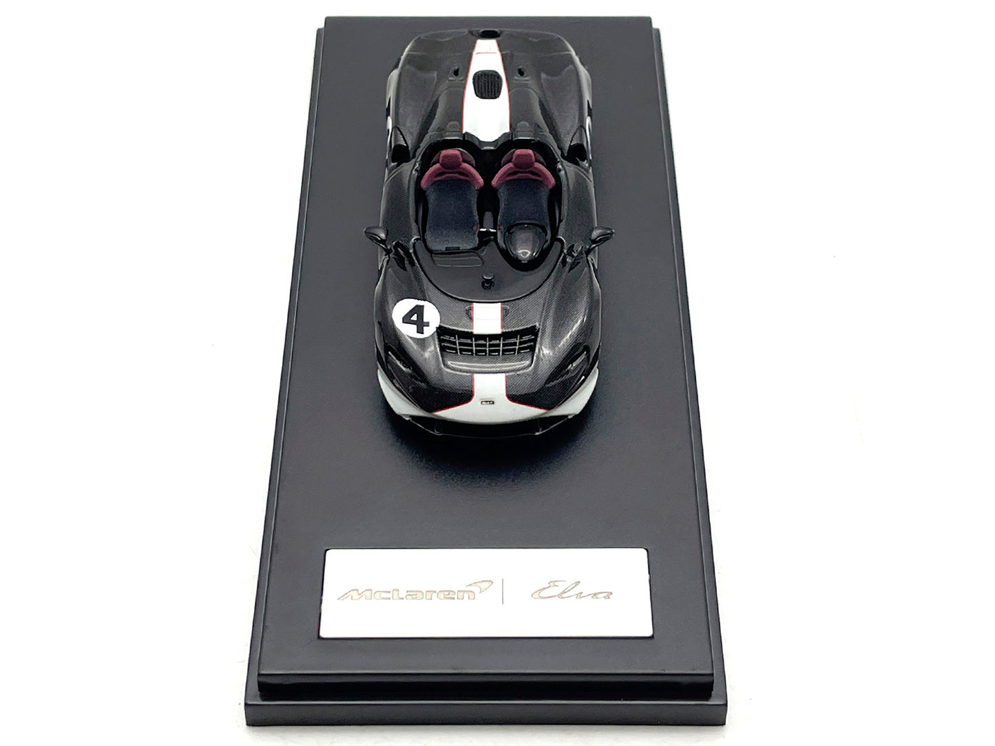 McLaren Elva Convertible #4 Carbon Black with White and Red - Premium McLaren Models from LCD Models - Just $71.99! Shop now at Rapidvehicles