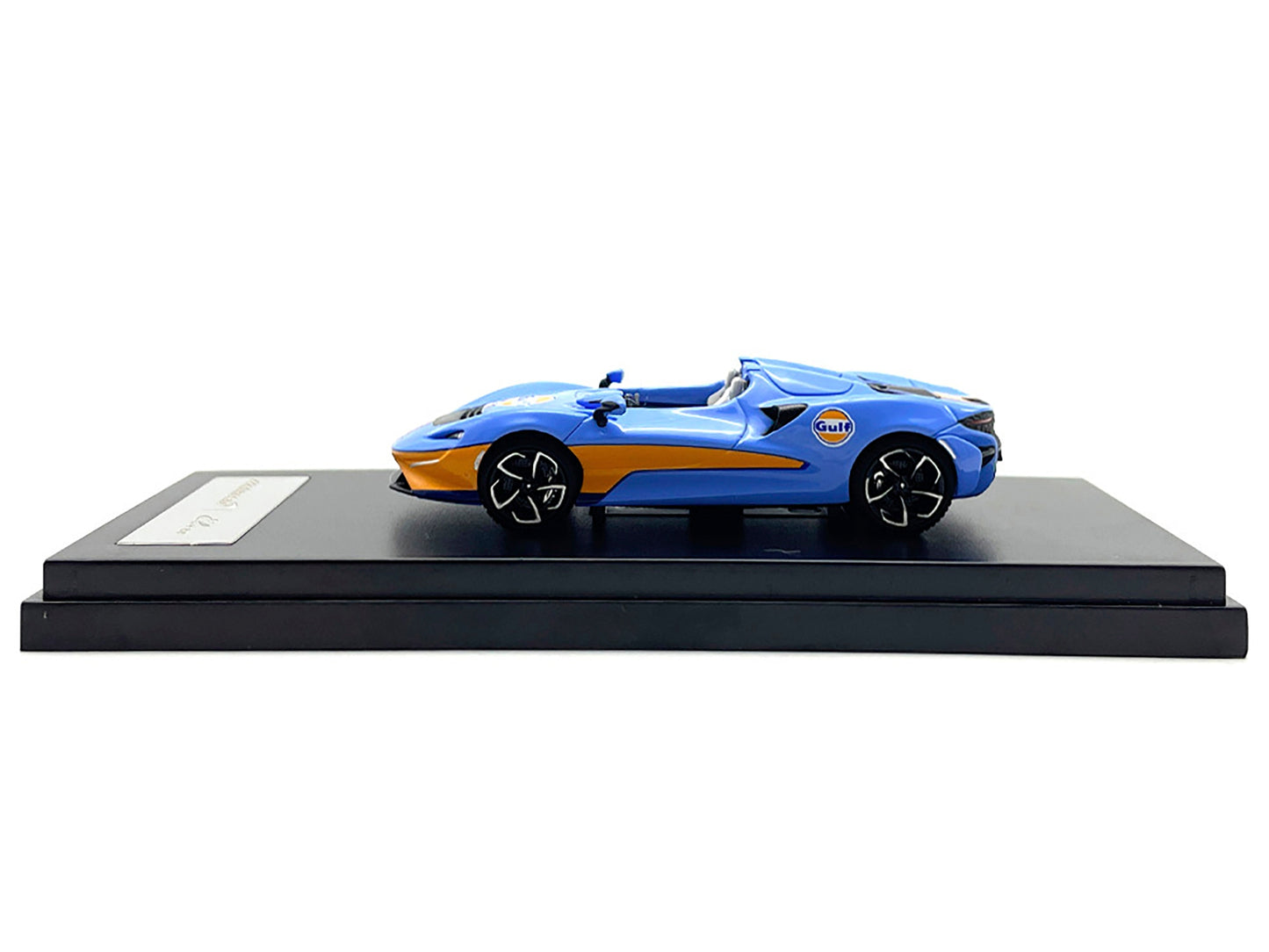 McLaren Elva Convertible Light Blue with Orange Accents "Gulf - Premium McLaren Models from LCD Models - Just $71.99! Shop now at Rapidvehicles