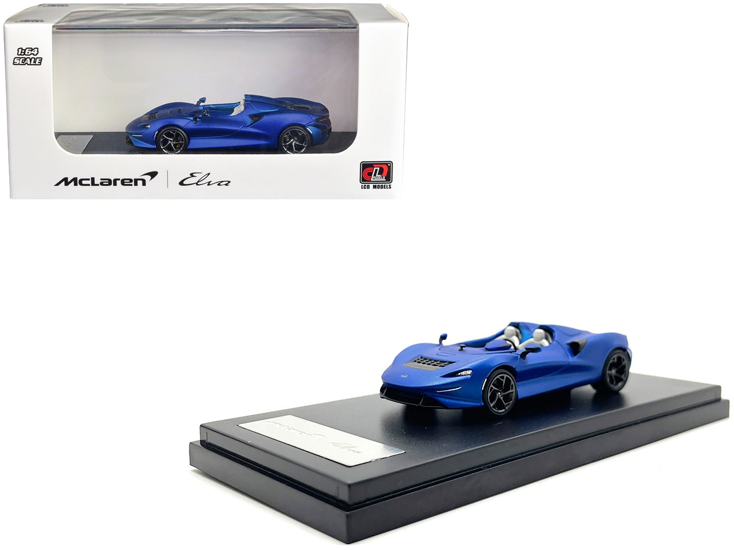 McLaren Elva Convertible Matt Blue Metallic 1/64 Diecast Model - Premium McLaren Models from LCD Models - Just $52.19! Shop now at Rapidvehicles