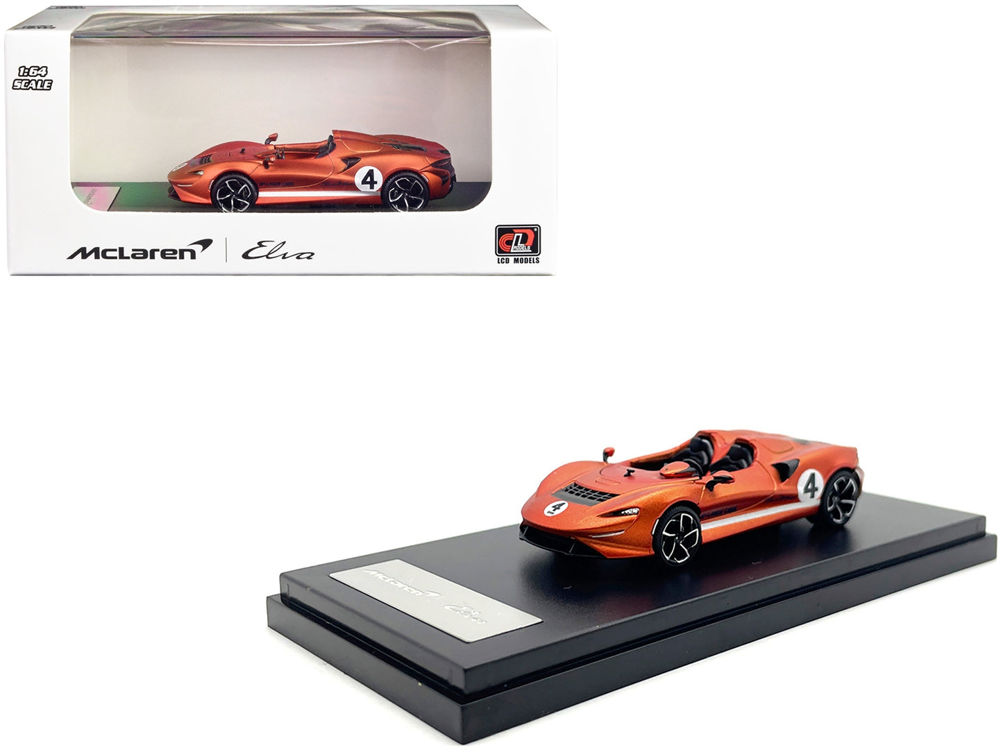 McLaren Elva Convertible #4 Matt Orange Metallic 1/64 Diecast - Premium McLaren Models from LCD Models - Just $52.19! Shop now at Rapidvehicles