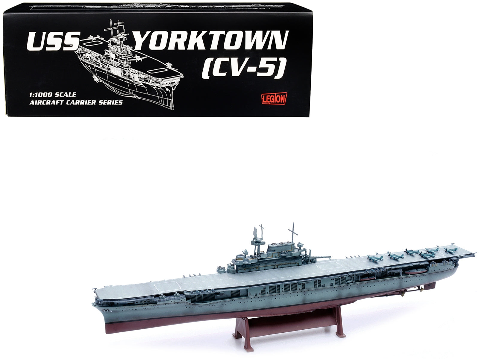 USS Yorktown (CV-5) Aircraft Carrier "US Navy" World War II 1/1000 Diecast Model by Legion - Premium Military Models from Legion - Just $129.99! Shop now at Rapidvehicles