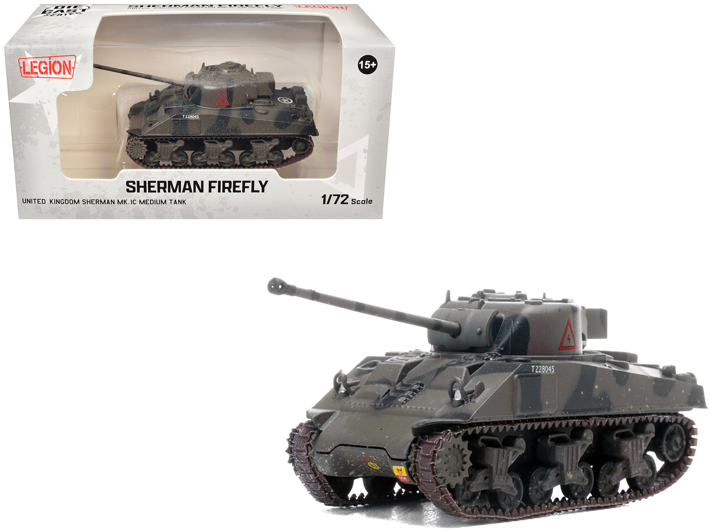 Sherman Firefly Mk.VC Medium Tank "Polish 1st Armoured Division Black Devils Battle of Falaise France" (1944) Polish Armed Forces in the West 1/72 Diecast Model by Legion