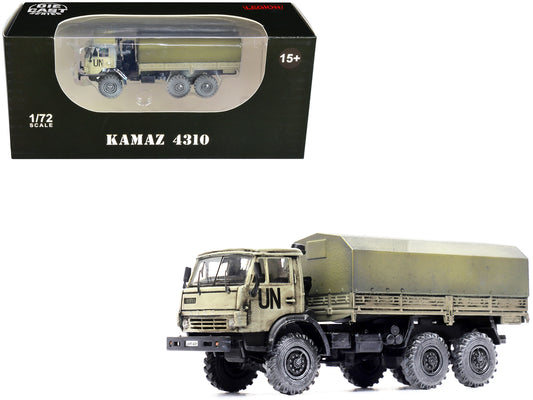 Kamaz 4310 Transport Truck Beige (Weathered) "United Nations" 1/72 Diecast Model by Legion free shipping USA