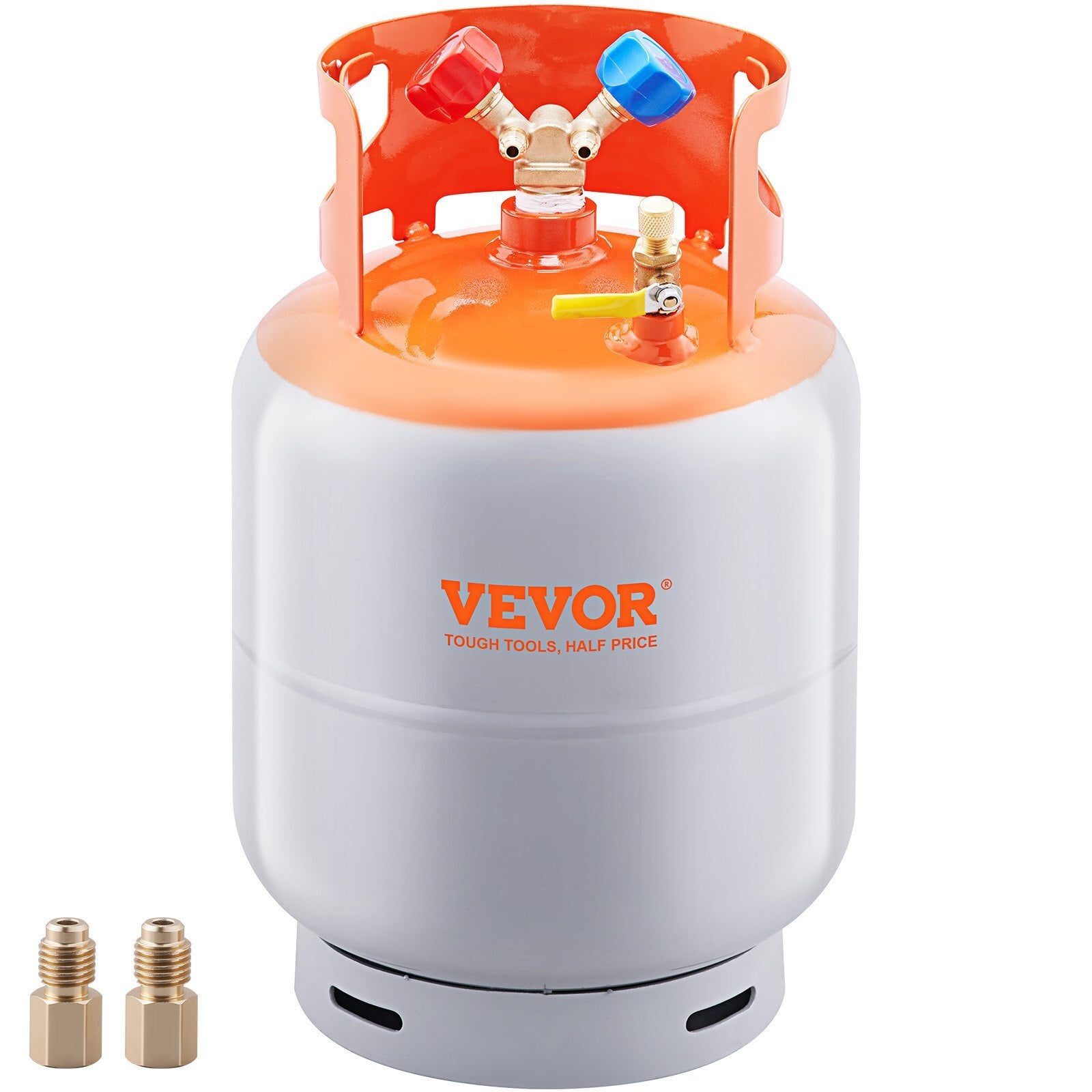 VEVOR Refrigerant Recovery Reclaim 30lb Cylinder Tank 400 PSI Liquid Rated Y Valve - Premium Recovery Cylinder from VEVOR - Just $92.39! Shop now at Rapidvehicles