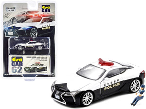 Lexus LC500 Black and White "Japan Police" with Police Officer Figurine Limited Edition to 1200 pieces 1/64 Diecast Model Car by Era Car - Premium Police Models from Era Car - Just $23.99! Shop now at Rapidvehicles