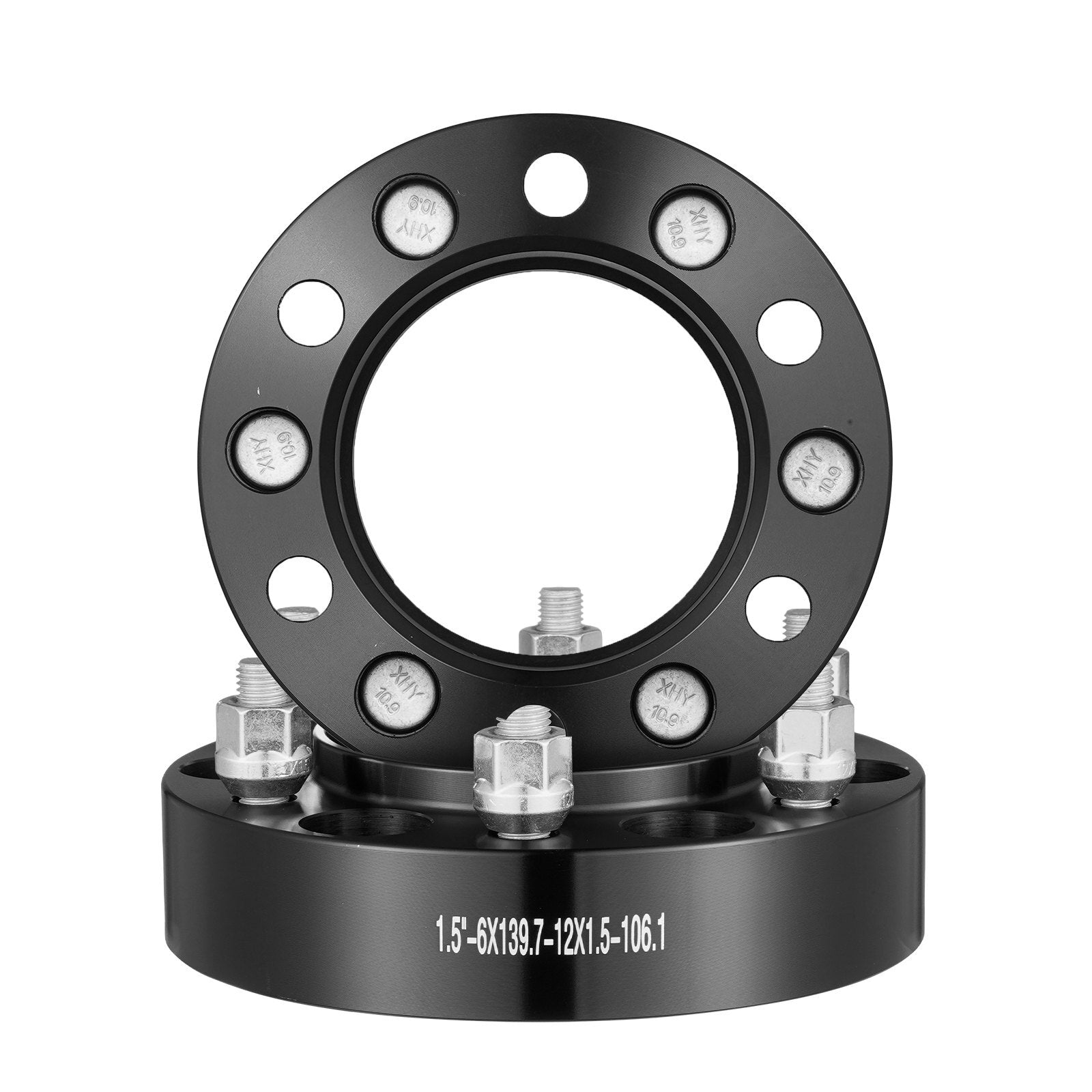 VEVOR 1.5" 6"x5.5" Wheel Spacers Wheel Adapters 6 Lug Forged Spacer 4 PCS Black - Premium Wheel Accessories & Parts from VEVOR - Just $110.59! Shop now at Rapidvehicles